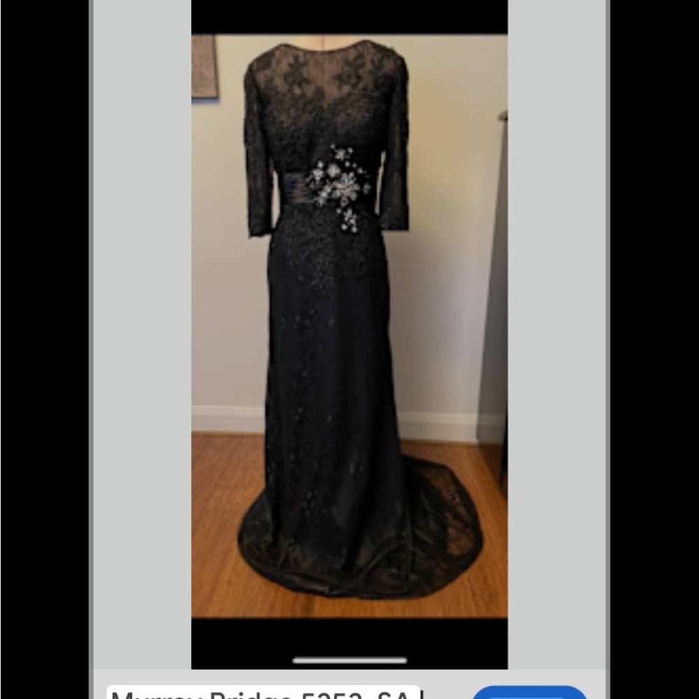 Sophisticated Black Lace Long Sleeve Dress